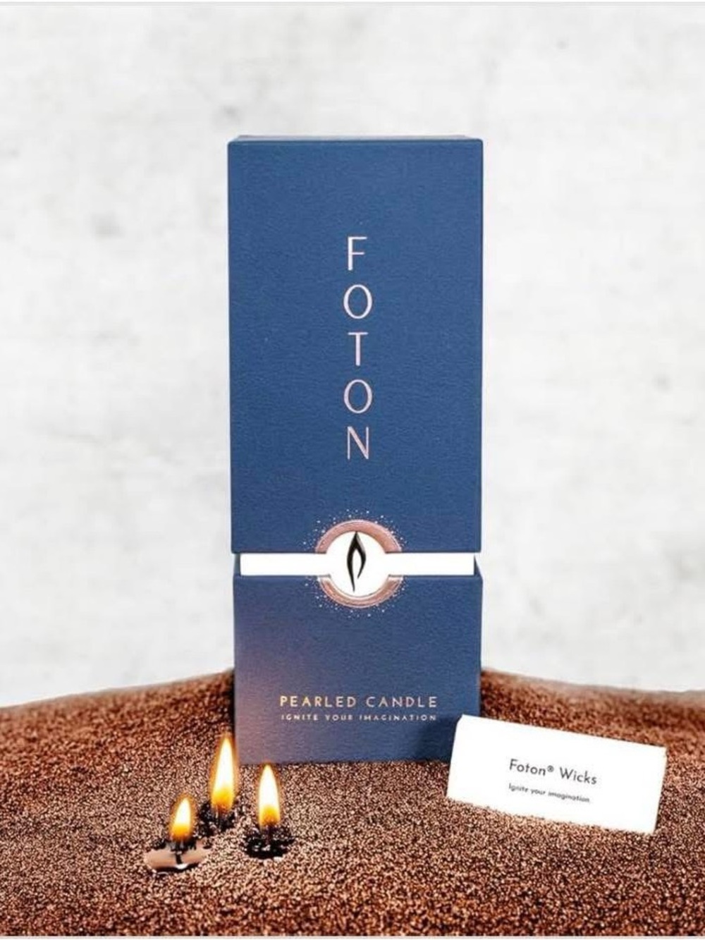 Foton Pearled Candle Colored 18 Oz - Pecan Unscented